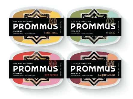 Prommus Hummus packaging design